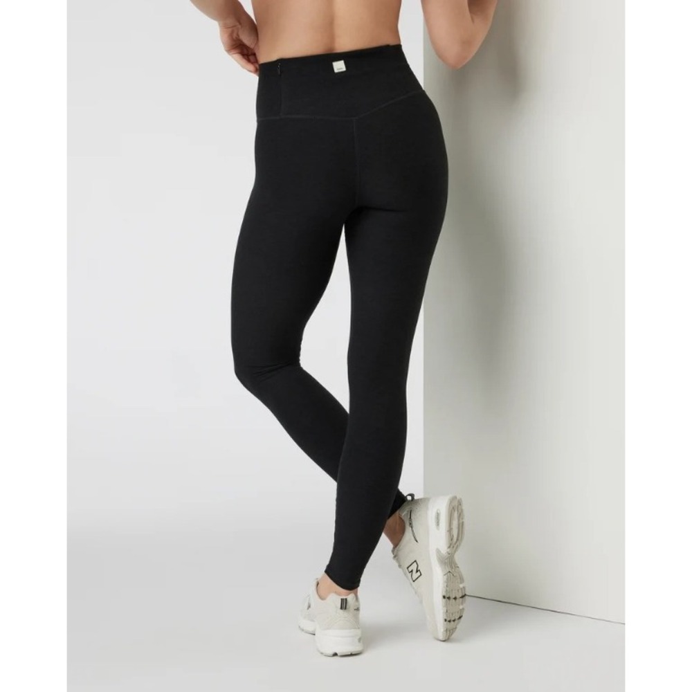 Vuori Clean Elevation Legging Long Black Heather High Rise VW444 Sz XS